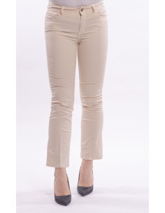 Jeans Bella Flare Cropped Stretch Colorato Fracomina