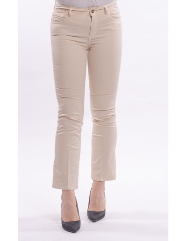 Bella Flare Cropped Stretch Jeans colorés Fracomina
