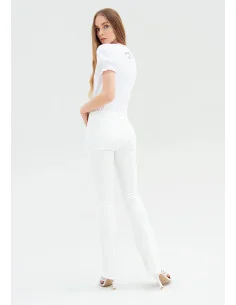 Pantalone Slim Bootcut Effetto Push Up In Gabardine Fracomina 2