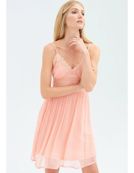 Sleeveless Dress In Voile Fracomina
