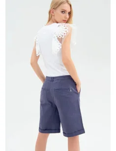 Bermuda Wide In Gabardine Fracomina 2