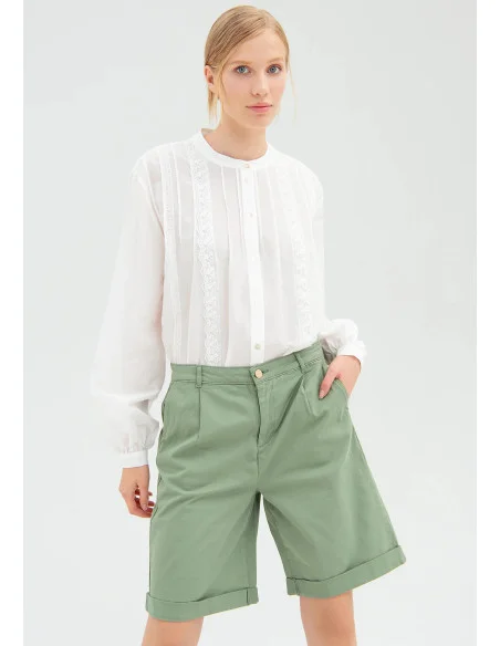 Bermuda Wide In Gabardine Fracomina