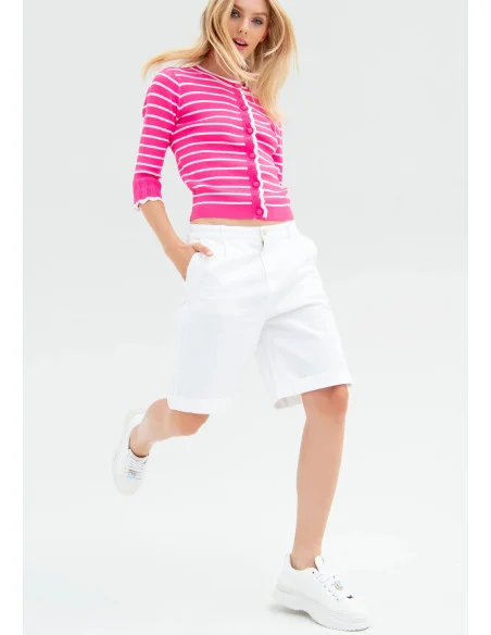 Bermuda Wide In Gabardine Fracomina
