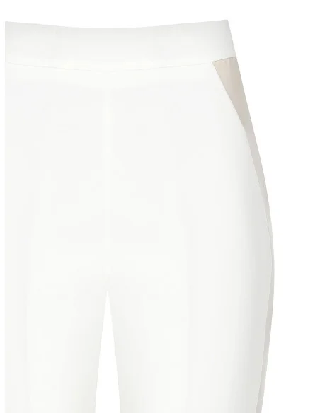 Pantalon droit avec bande contrastée Rinascimento