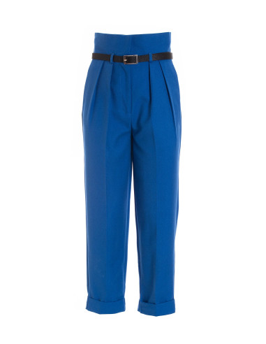 Pantalone Regular A Vita Alta In Tessuto Tecnico Fracomina