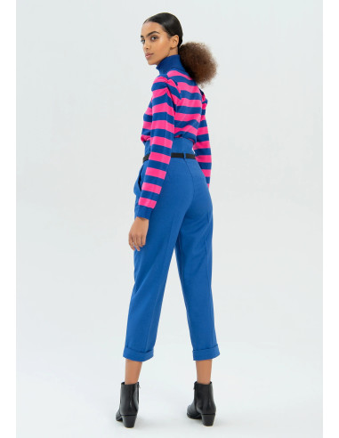 Pantalon taille haute Fracomina Regular en tissu technique