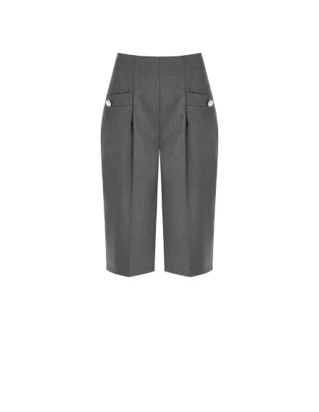 Pantaloni Cropped in Tessuto Maschile Rinascimento