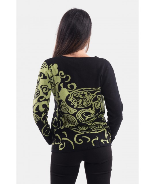 Mara Carol Floral Patterned Sweater