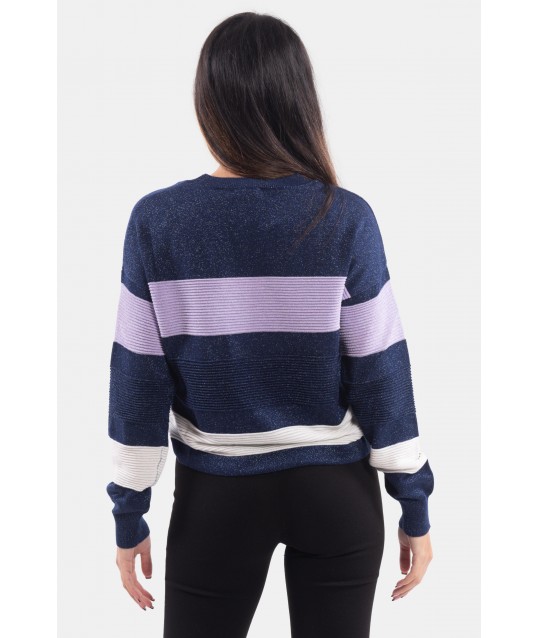 Liu Jo Striped Eco-Sustainable Sweater