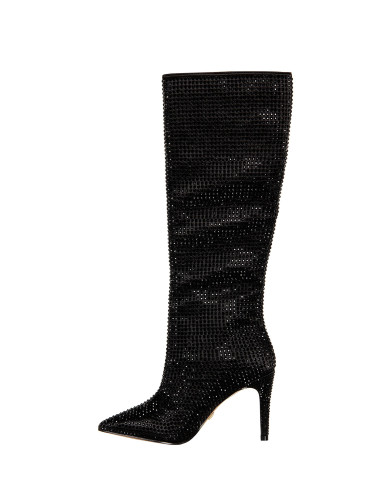 Bottes hautes avec strass Rinascimento