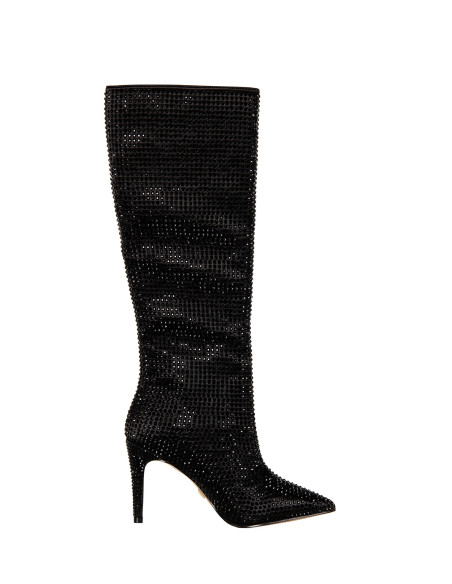 Bottes hautes avec strass Rinascimento