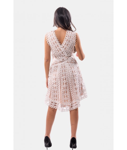 Fracomina Lace Mini Sleeveless Dress