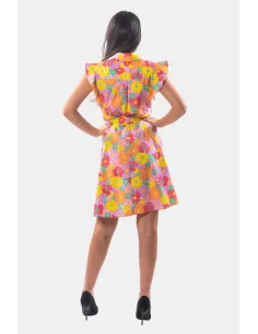 Fracomina Mini Chemisier Dress With Floral Fantasy 2