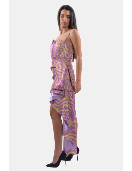 Abito Slim In Fantasia Animalier Fracomina