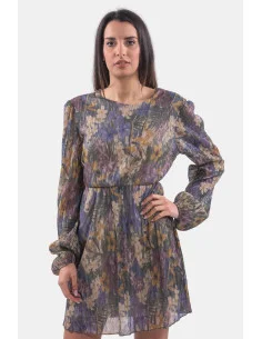 Robe en fil laminé floral Lokita