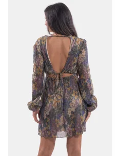 Lokita Floral Laminated Thread Dress 2