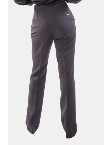 Fracomina Wide Palazzo Trousers In Technical Fabric