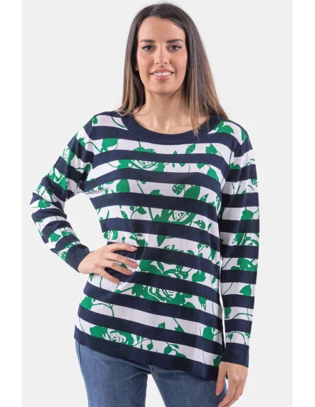 Mara Carol Striped Sweater