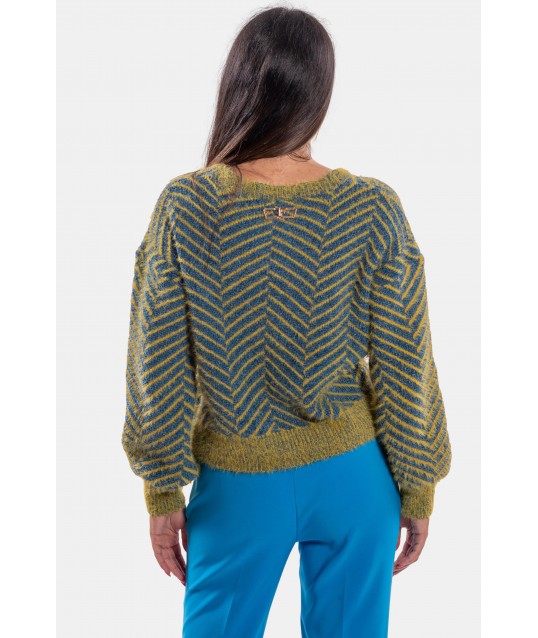 Abstract patterned jumper Fracomina