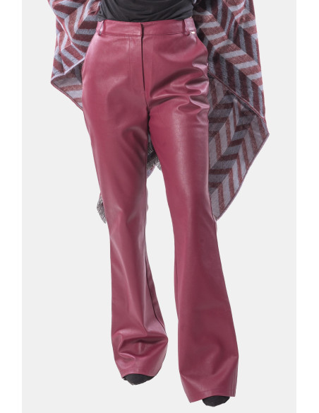 Fracomina Eco Leather Bootcut Pants