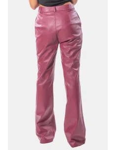 Pantalone Bootcut In Eco Pelle Fracomina 2