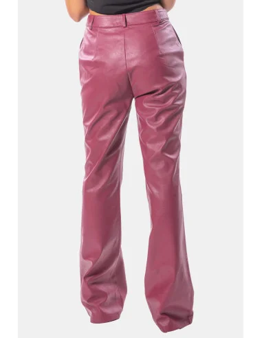 Fracomina Eco Leather Bootcut Pants