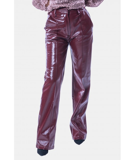 Fracomina Eco Leather Regular Trousers