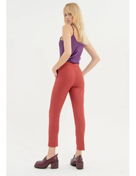 Pantalone Regular In Tessuto Tecnico Fracomina