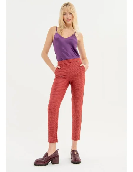 Pantalone Regular In Tessuto Tecnico Fracomina