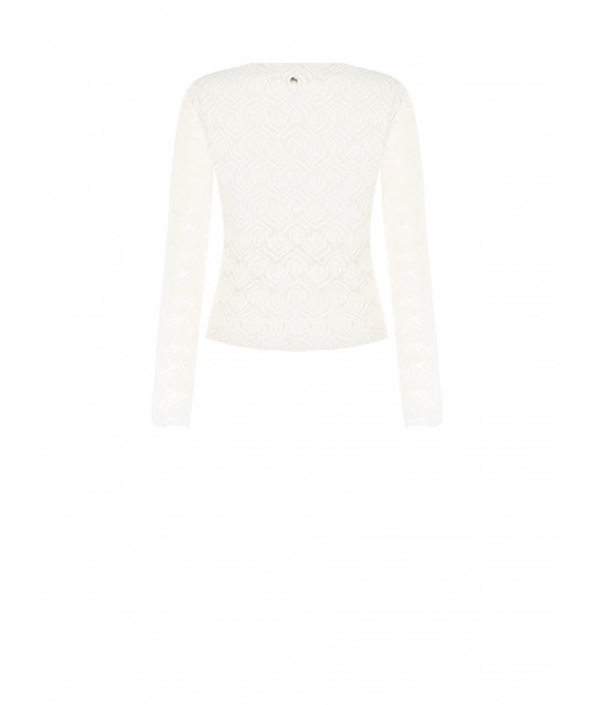 Rinascimento Perforated Knitted Top
