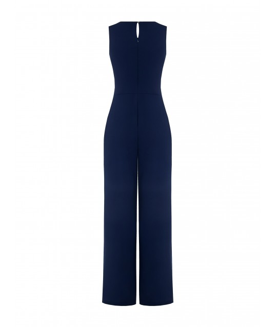 Georgette Jumpsuit With Knot Rinascimento