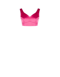Rinascimento Satin Crop Top