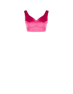 Rinascimento Satin Crop Top
