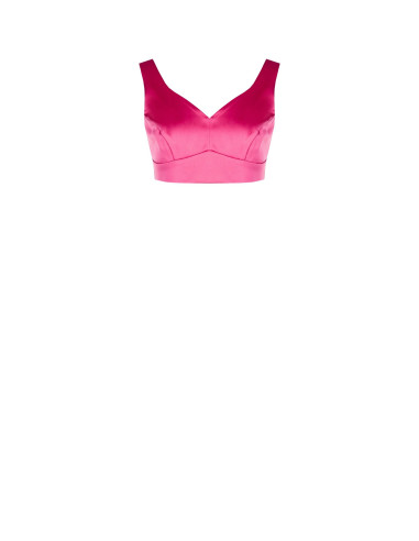 Rinascimento Satin Crop Top