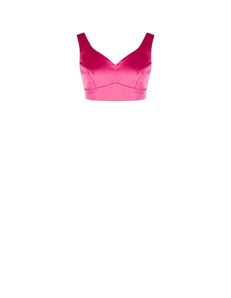 Rinascimento Satin Crop Top