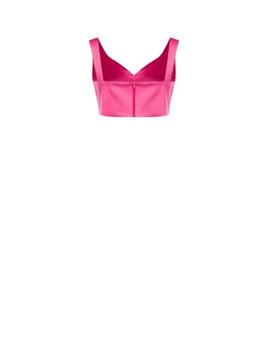 Rinascimento Satin Crop Top