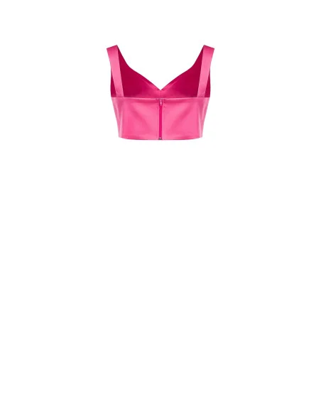 Rinascimento Satin Crop Top