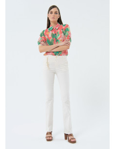 Fracomina One-Tone Bootcut Pants 2