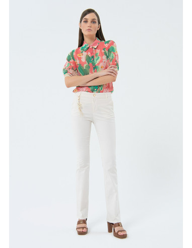 Fracomina One-Tone Bootcut Pants