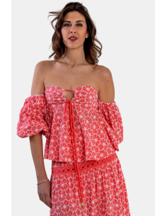 Fracomina Floral Patterned Ad A Line Top