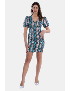 Fracomina Animal Patterned Regular Mini Dress