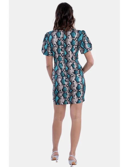 Abito Regular Mini In Fantasia Animalier Fracomina