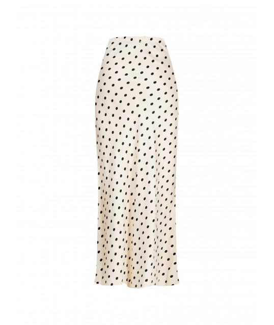 Long Pencil Skirt With Polka Dot Pattern Rinascimento