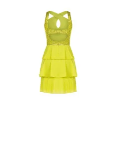 Short Sequined Flounced Dress Rinascimento 2