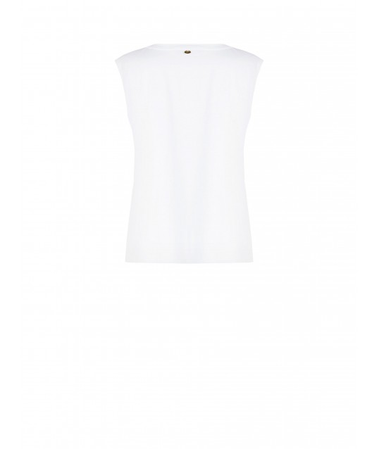 T-Shirt With Maxi Print And Studs Rinascimento