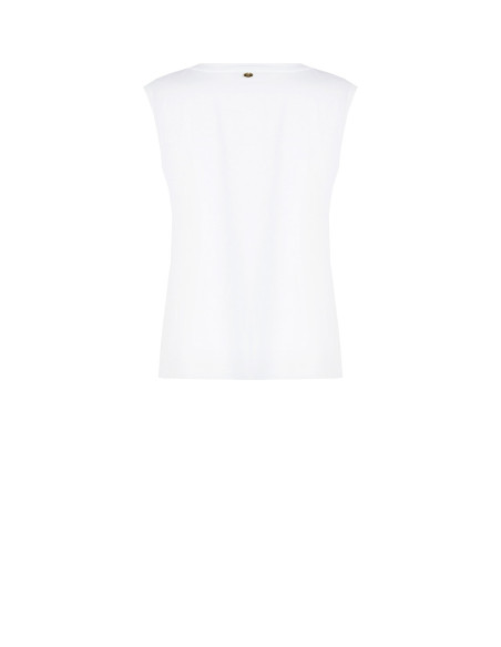 T-Shirt With Maxi Print And Studs Rinascimento