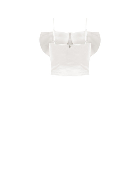 Crop Bustier Top With Maxi Bow Rinascimento