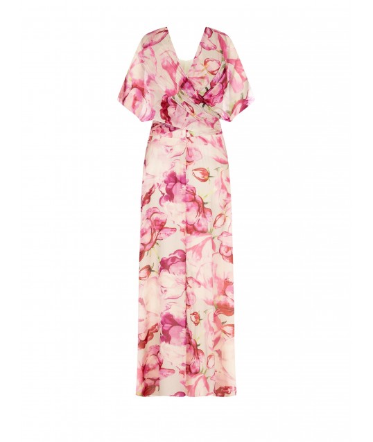 Dress With Floral Pattern Rinascimento