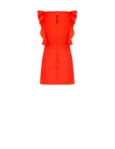 Short A-Line Parachute Fabric Dress with Ruffles Rinascimento 2