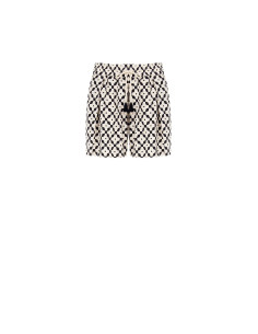 Baggy Cotton Short Trousers With Tassels Rinascimento - Vestiti Fir...